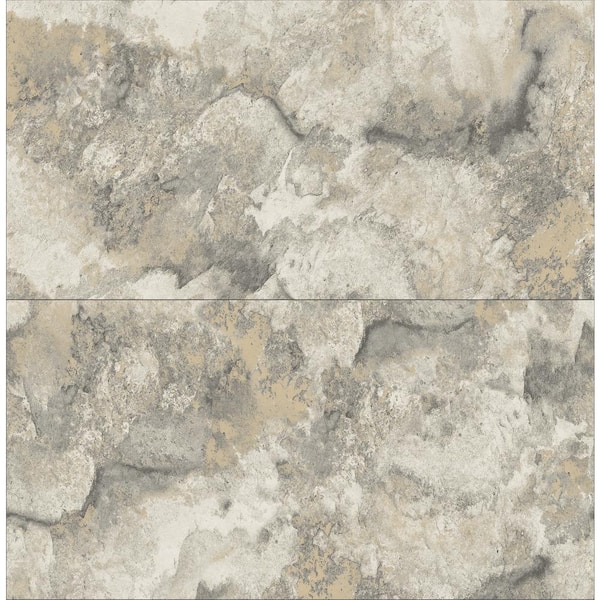 Advantage Aria Grey Marbled Tile Textured Non-Pasted Non-Woven Wallpaper Sample
