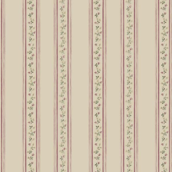 Norwall Lilac Stripe Vinyl Roll Wallpaper (Covers 56 sq. ft.)