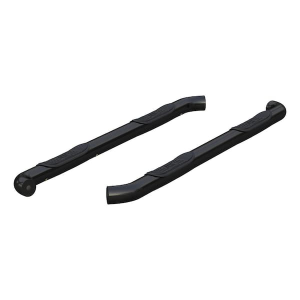 3-Inch Round Black Steel Nerf Bars, No-Drill, Select Nissan Frontier, Suzuki Equator
