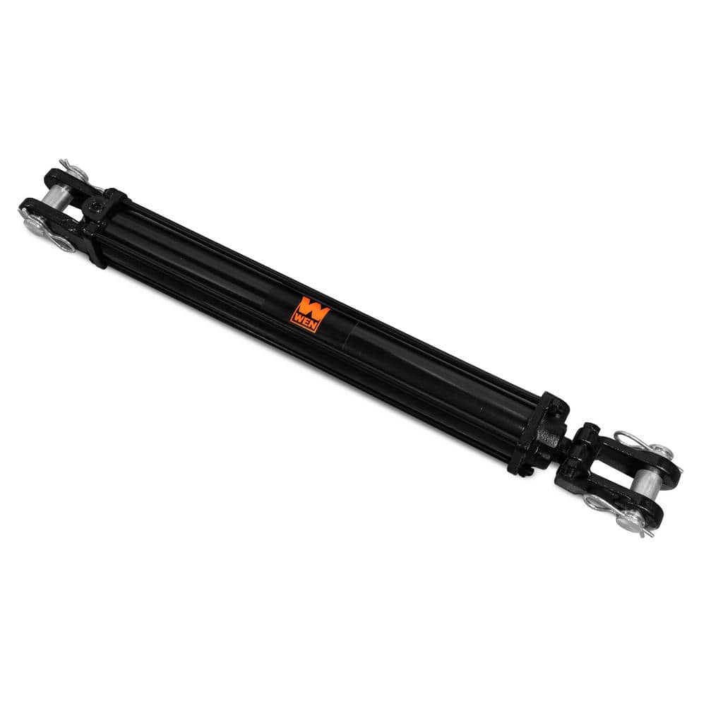Black WEN TR3508A 2500 PSI ASAE Tie Rod Hydraulic Cylinder with 3.5 Bore and 8 Stroke 