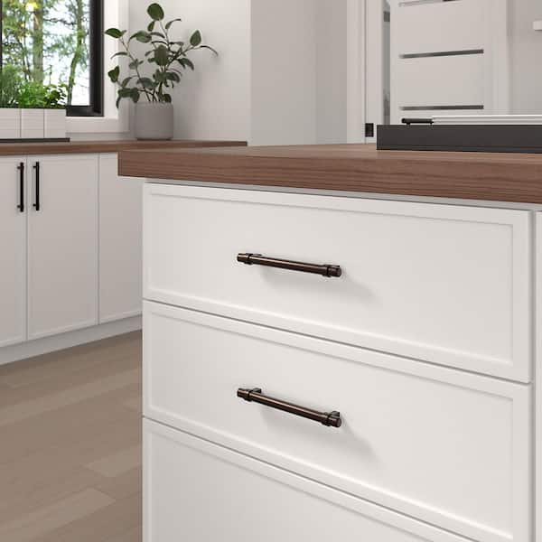 Greenwich Collection 6-5/16 in. (160 mm) Modern Brushed Oil-Rubbed Bronze Cabinet Bar Pull