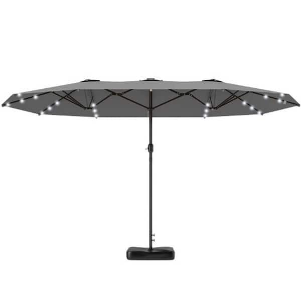 Outsunny 14.4 ft. Double Umbrella, Large Outdoor Patio Umbrella in