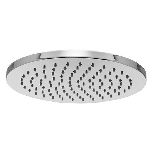 1-Spray 8 in. Single Ceiling MountHigh Pressure Fixed Rain Shower Head in Polished Chrome