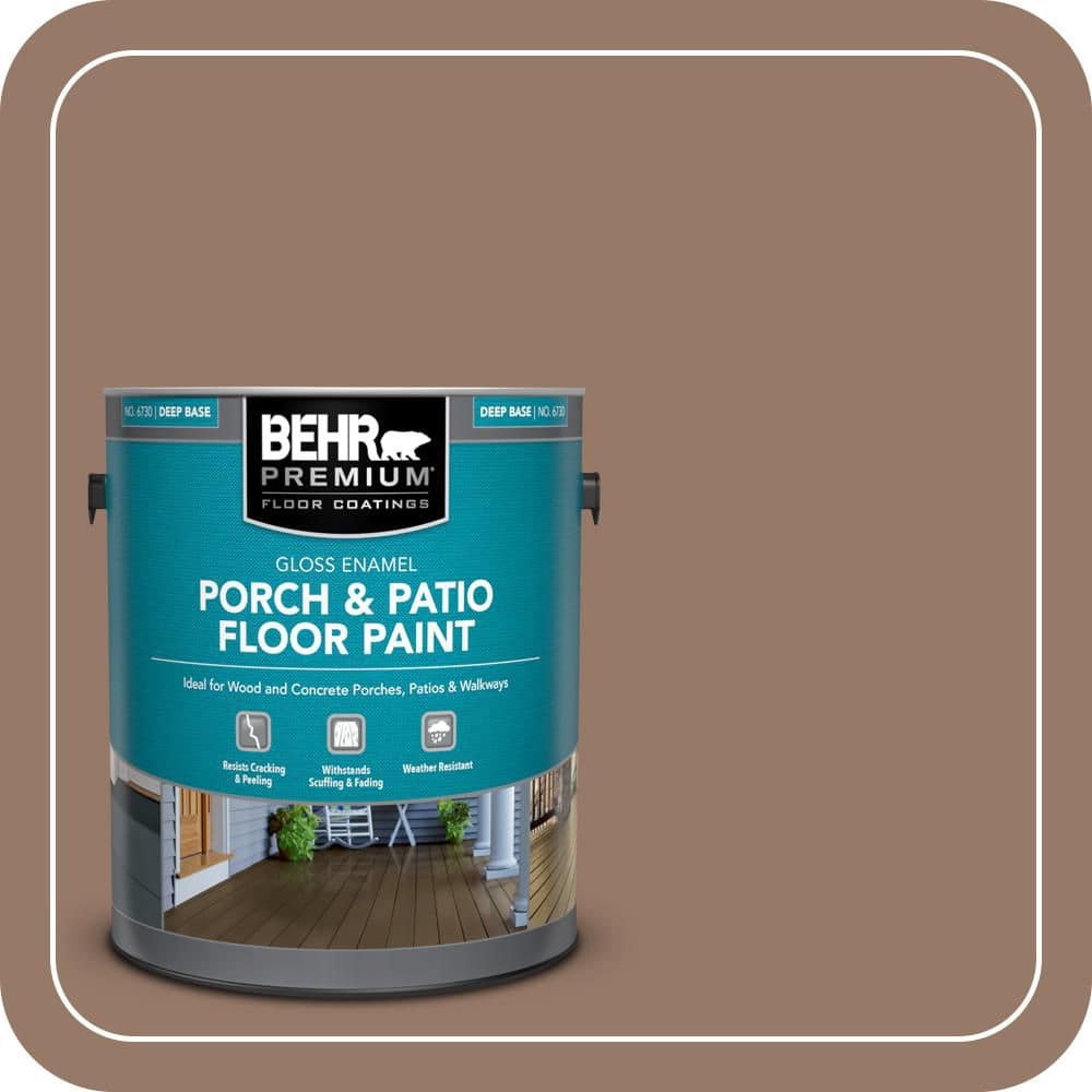 BEHR PREMIUM 1 gal. #BXC-73 True Walnut Gloss Enamel Interior