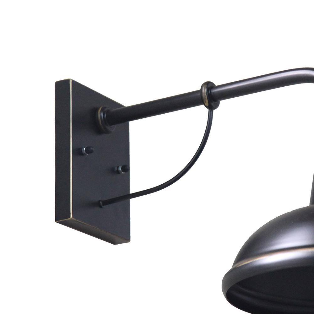 Sarah Black Dimmable Direct Wired Electric Sconce