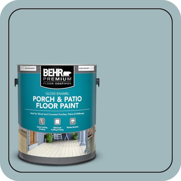 1 gal. #PFC-51 Nautical Blue Gloss Enamel Interior/Exterior Porch and Patio Floor Paint