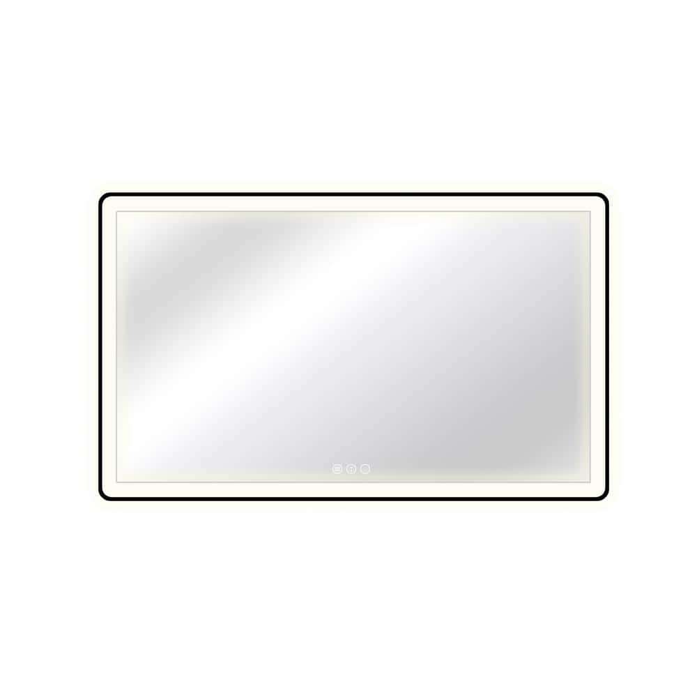 M22 Serie 60 in. W x 36 in. H Rectangular Framed with Tri Color Wall Mount 