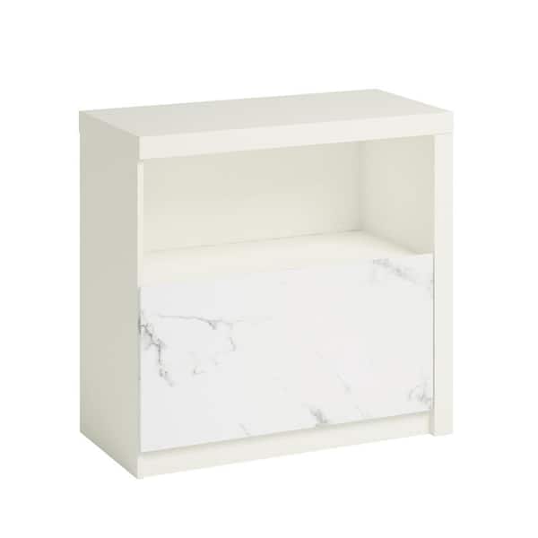 SAUDER Hudson Court Pearl Oak Lateral File Cabinet with Open Shelf