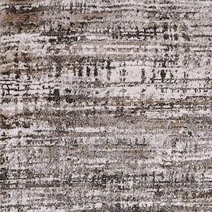 Riley 9 ft. X 12 ft. Grey/Beige Abstract Indoor Area Rug