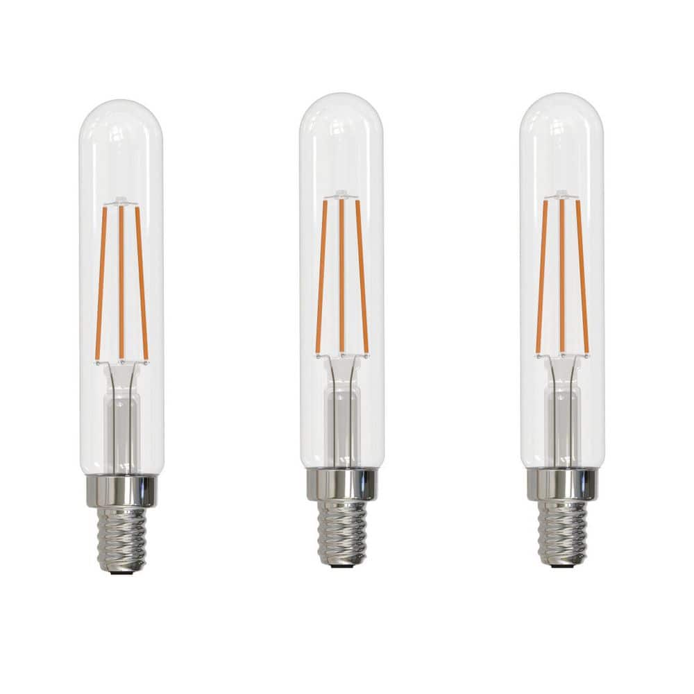 40-Watt Equivalent T8 Dimmable Clear E12 Tubular LED Light Bulb in 2700K Warm White (3-Pack) price history on PriceWatchPro