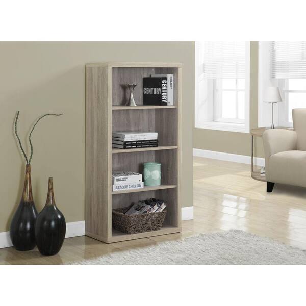 Monarch Specialties Natural Adjustable Open Bookcase