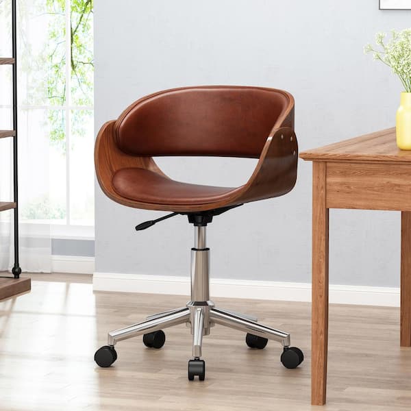 walnut swivel chair