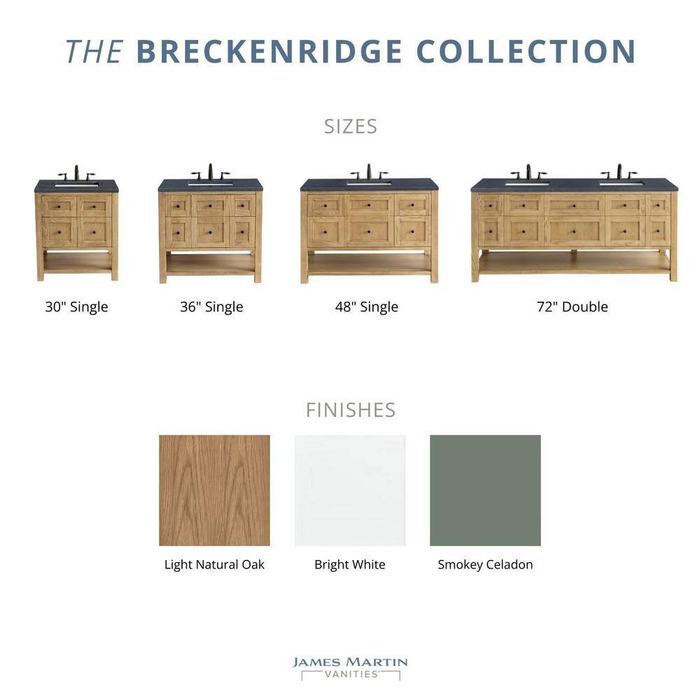 Smokey Celadon 30" Solid Wood Single Bathroom Vanity Base