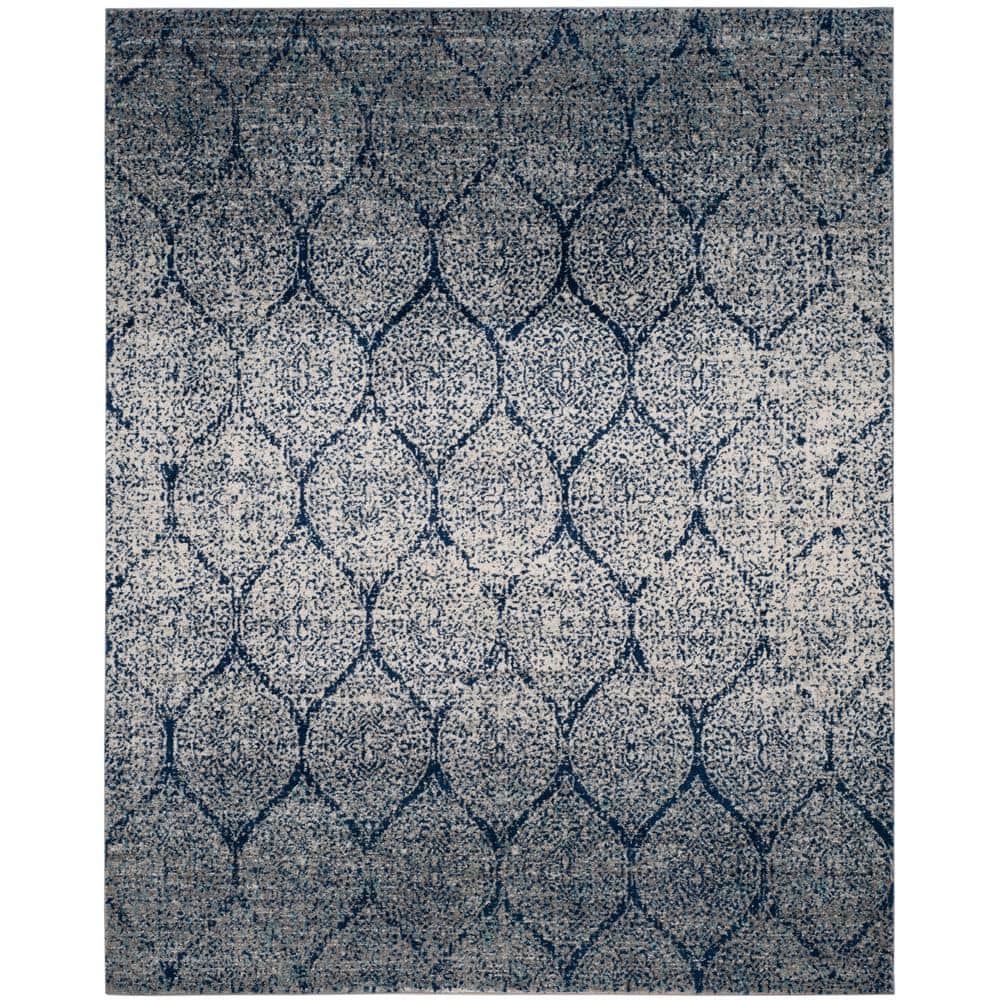 Madison Navy/Silver 12 ft. x 18 ft. Medallion Geometric Area Rug price history on PriceWatchPro