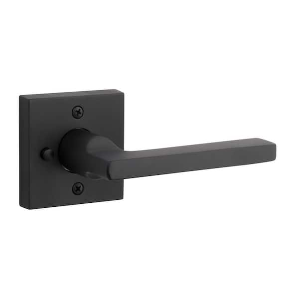 Keyed Contemporary Knob with Square Rose - Lifetime (PVD) Satin