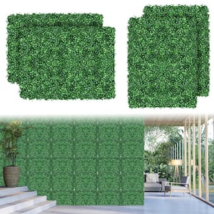 10 pcs 4 tier artificial milano leaves privacy fence screen, hedge backdrop for balcony, garden fence decoration