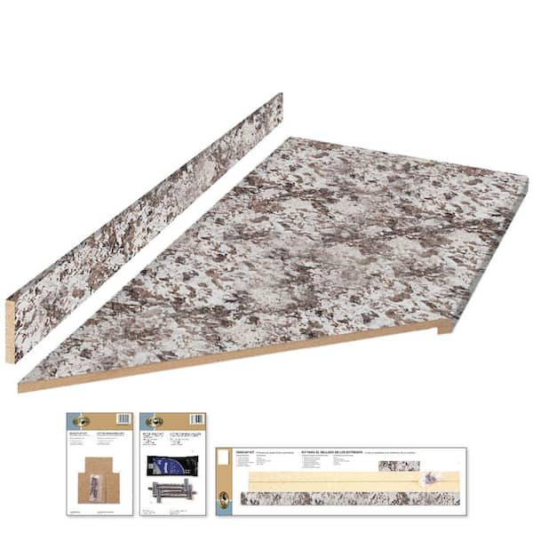 Hampton Bay Formica 8 Ft Left Miter Laminate Countertop Kit Included