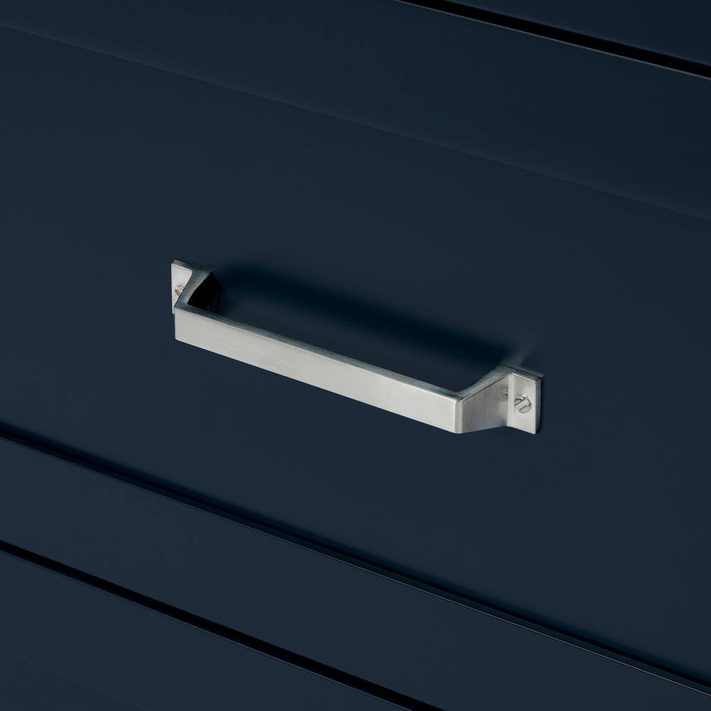 Midnight Blue 60" Double Freestanding Wood Vanity Cabinet