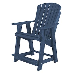 Heritage Patriot Blue Plastic Outdoor High Adirondack Chair