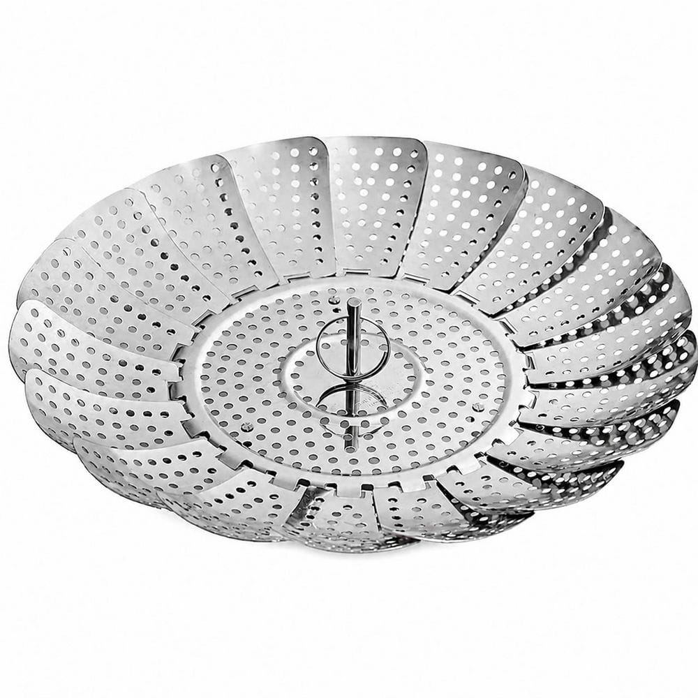 Stainless Steel Vegetable Steamer Basket Food Grade Expandable Collapsible for Steaming Cooking Adjustable Fit Pot price history on PriceWatchPro