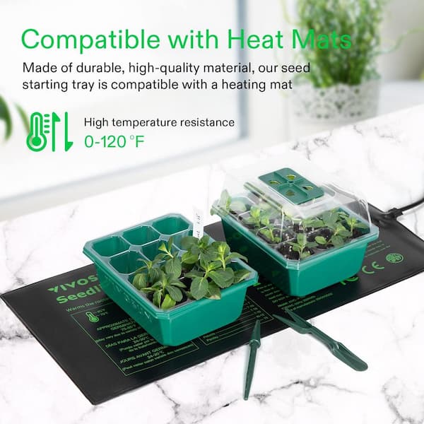 Ferry-Morse Indoor Seed Starter Heat Mat for Improved Germination -  Includes 6-ft Power Cord in the Seed Starters department at