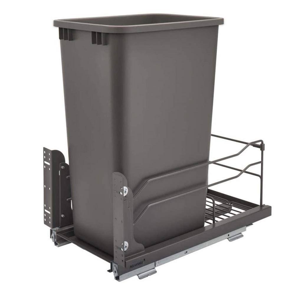Gray Pull Out Kitchen Trash Can 50 qt. with Soft-Close price history on PriceWatchPro