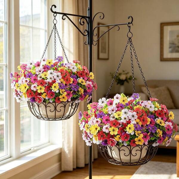 13.8 in. Indoor/Outdoor Six Types Multi-Colored Artificial Daisy