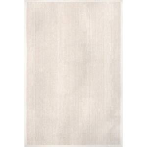 Arvin Olano Patricia Jute and Wool Ivory 9 ft. x 12 ft. Transitional Area Rug