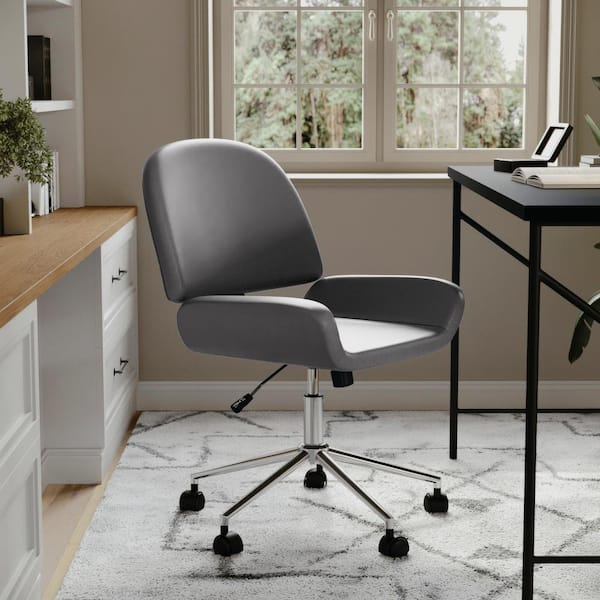 Homeworker Ergonomic Chair with Armrests & Hard Floor Castors