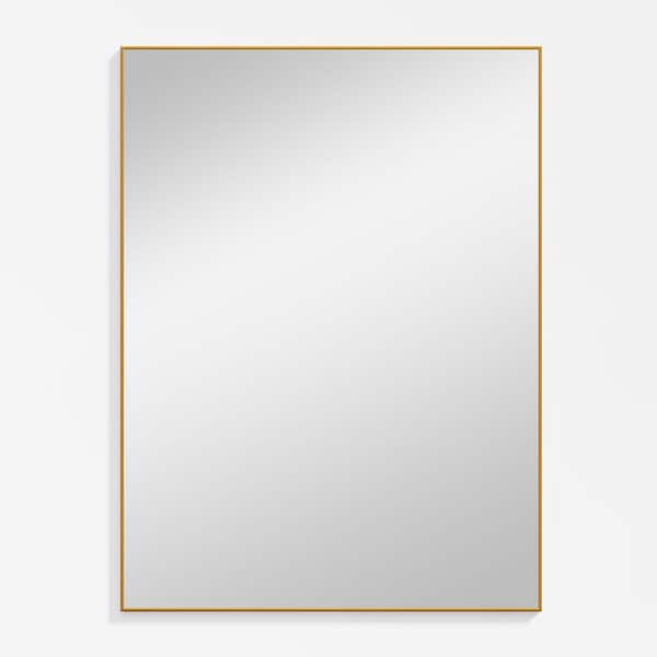 Unbranded Gold 30 in. W x 39 in. H Right-Angled Rectangular Mirror Wall Mirror (Pack of 2)
