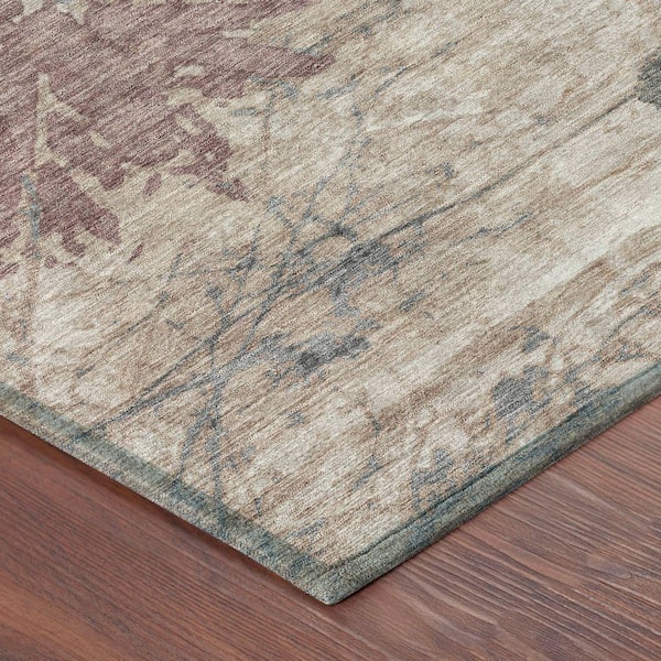 Chantille Machine Washable Indoor/Outdoor Abstract ACN2654 Taupe 10 ft. x 14 ft. Area Rug