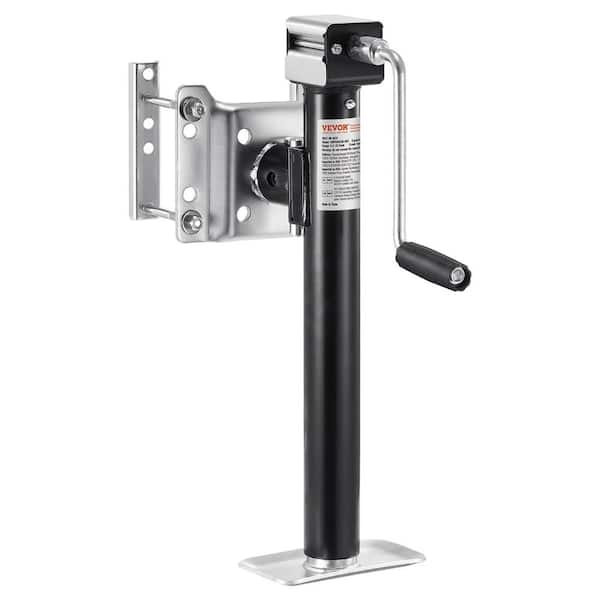 Trailer Jack, 5000 lbs. Dynamic Load Capacity, Heavy Duty Swivel Bolt-on Trailer Jack, 14.3 in. Lift Trailer Jack Stand