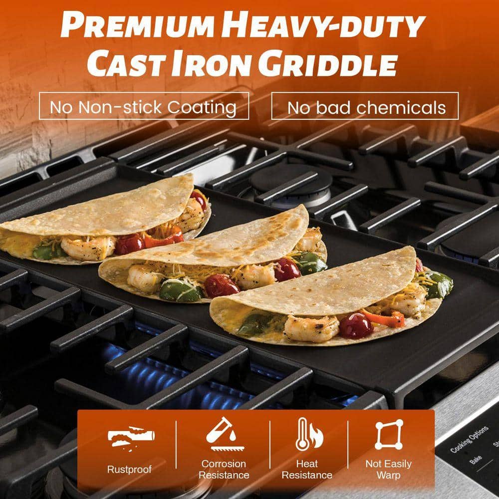 Gas Stove Cast Iron Griddle Pan