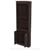 Inval 70.02 in. Brown Wood 5-shelf Standard Corner Unit Bookcase BE ...