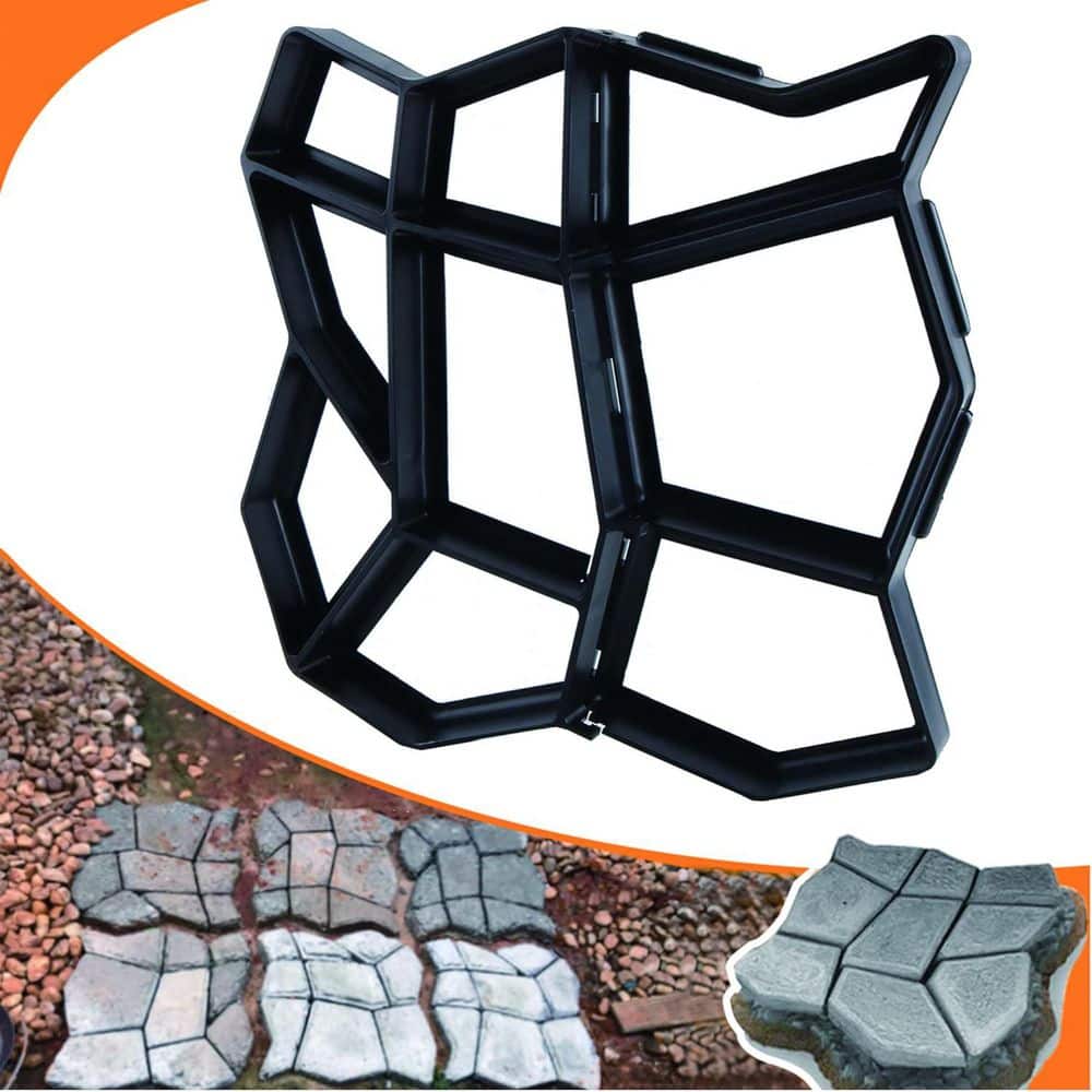 Reusable Concrete Mold 17 x 17 x 1.6 DIY Stepping Stone Maker for Courtyard Garden Lawn Path Irregular Shape price history on PriceWatchPro