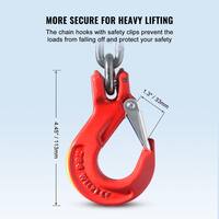 VEVOR Chain Sling, 5/16 in. x 10 ft. Lifting Chains with Hooks, G80 Engine Chain Hoist Lifts, 11000 lbs. Lifting Sling Chains DGDLHHMGFH1JG4PKZV0