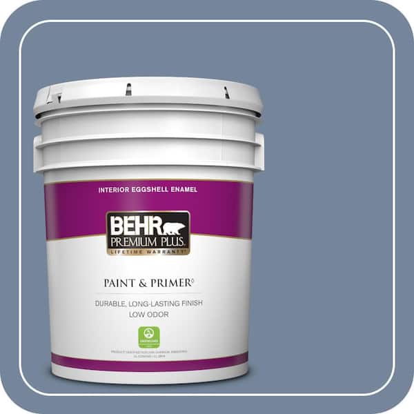 BEHR PREMIUM PLUS 5 gal. #580F-5 Mysteria Eggshell Enamel Low Odor Interior Paint & Primer