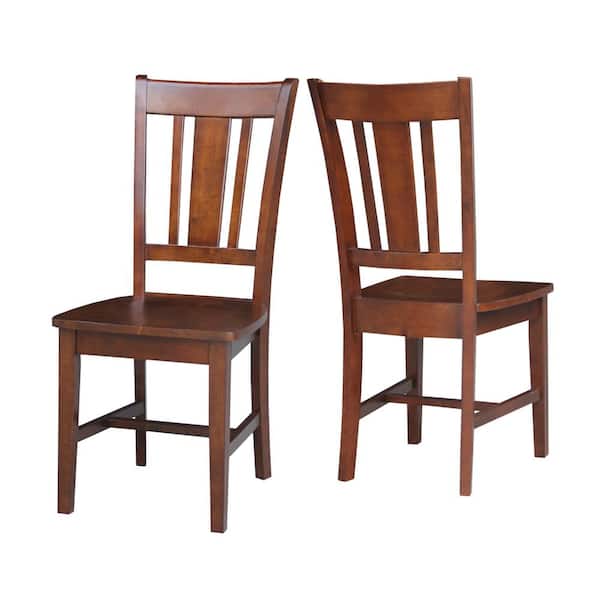 International Concepts San Remo Espresso Dining Chair (Set of 2)