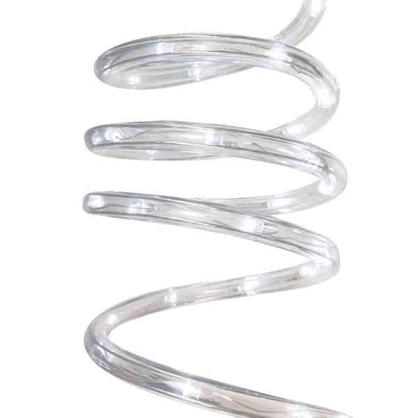 12 ft. 72-Light White Round Rope LED Light