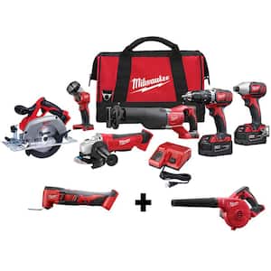 M18 18V Lithium-Ion Cordless Combo Tool Kit (4-Tool) with M18 Oscillating Multi-Tool and Blower
