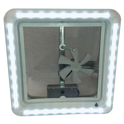 LED Vent Trim Kit Clear Lens Ring Diffuser in Warm White Light