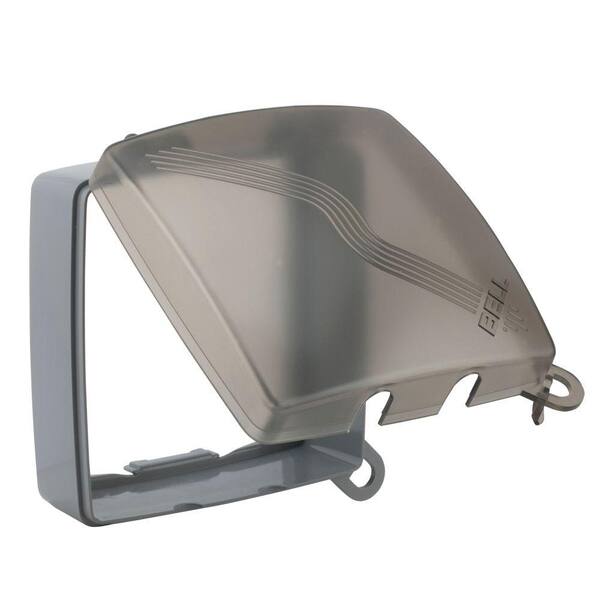 BELL 2-Gang Weatherproof Square While-in-Use Cover - Gray-DISCONTINUED