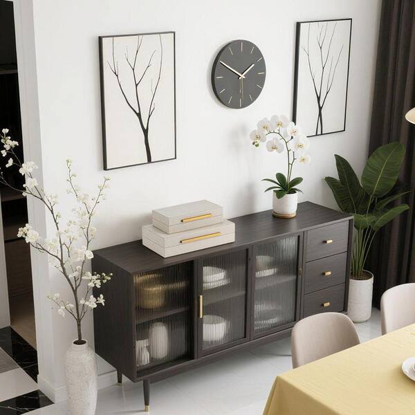 Beige 14.2 in. x 3.6 in. Faux Leather Decorative Boxes Set of 2