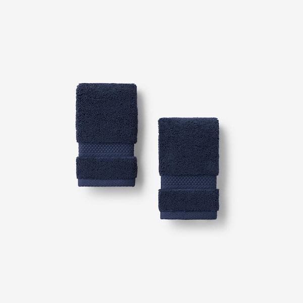 The Company Store Sterling Supima Cotton Solid Indigo Wash Cloth