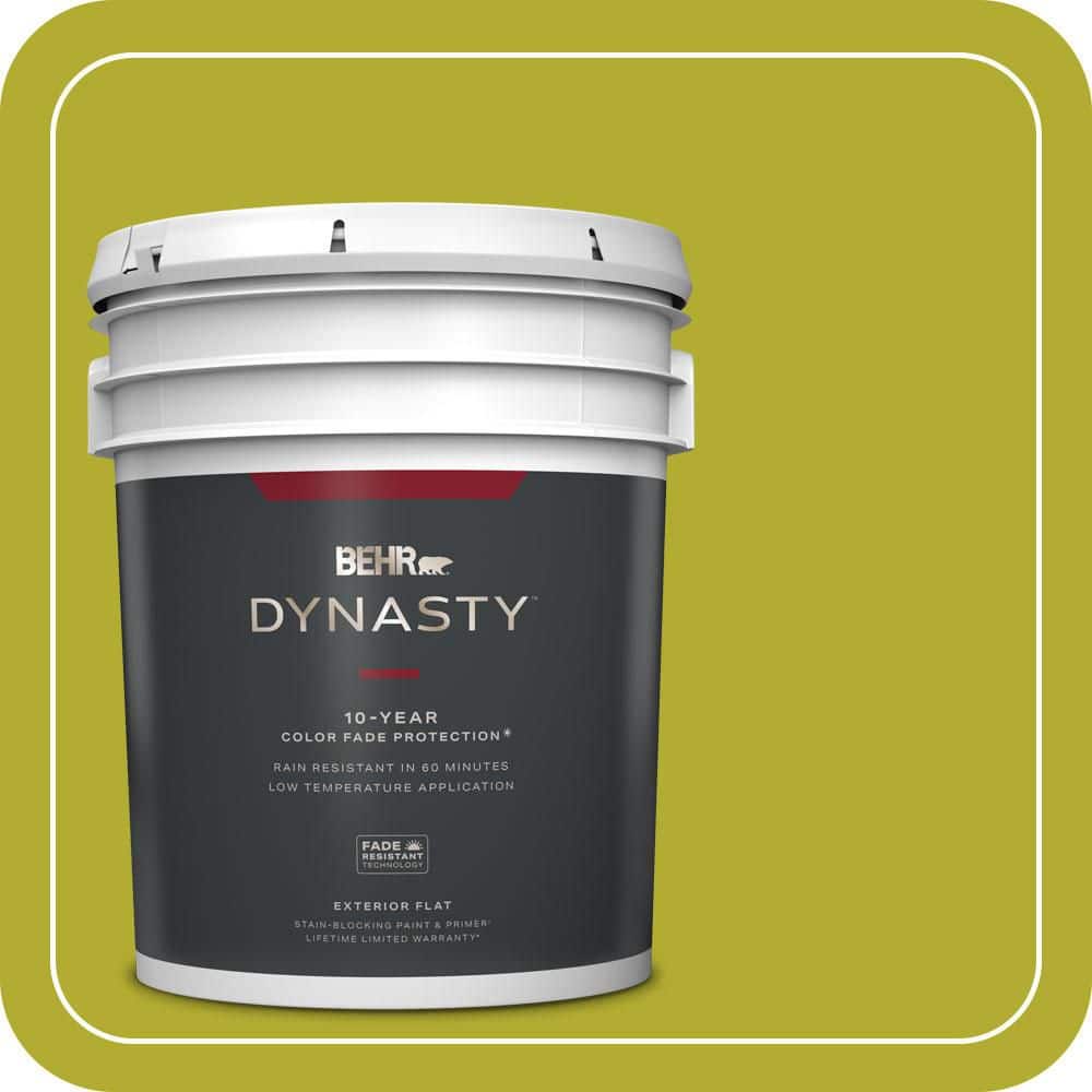 5 gal. #P340-6 Green Neon Flat Exterior Stain-Blocking Paint & Primer price history on PriceWatchPro