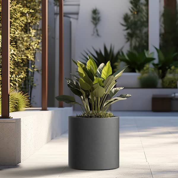 Minimalist Planter, sold Indoor Planter, Concrete Planter, Layered Concrete Planter With or Without drainage Holes, Tulip Shaped Planter