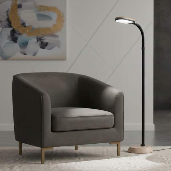 Deluxe Sunlight 55 in. Light Wood Floor Lamp