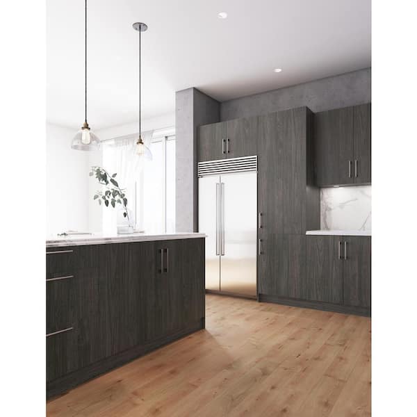 Carbon Marine Slab Style Vanity Kitchen Cabinet End Panel (36 in W x 0.75 in D x 21 in H)