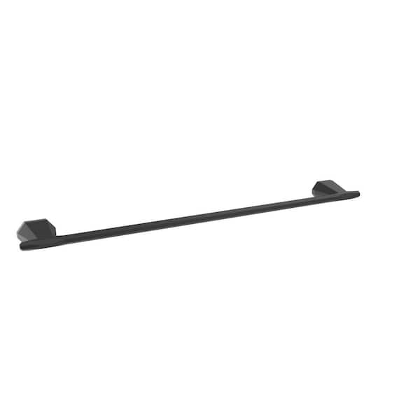 Amerock St. Vincent 24 in. (610 mm) L Towel Bar in Matte Black