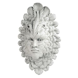 18 in. x 11.5 in. Presence of Carnevale, Greenman Outdoor Wall Sculpture